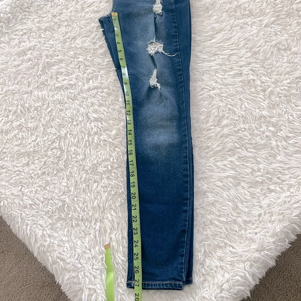 Mudd High Rise Jeggings Flex Stretch Denim Jeans Size 7 Skinny Distressed - Picture 12 of 12